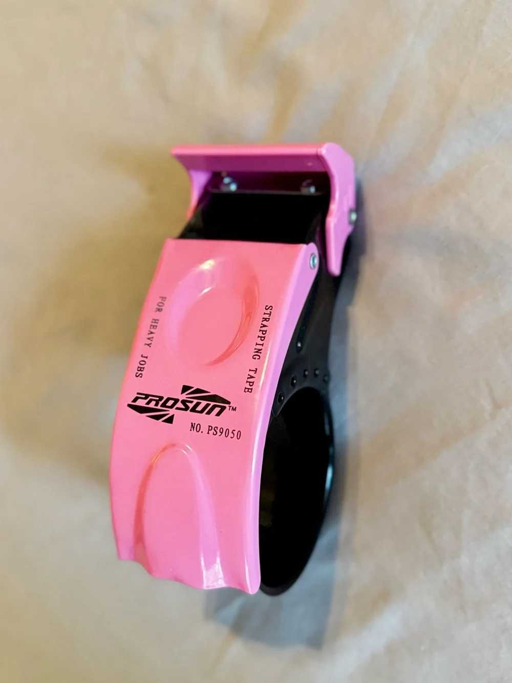 PROSUN Pink Tape Dispenser w Cutter for Shipping
